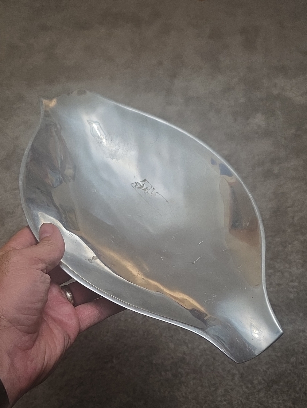 Aluminum serving bowl 'Model 520' by Nambé